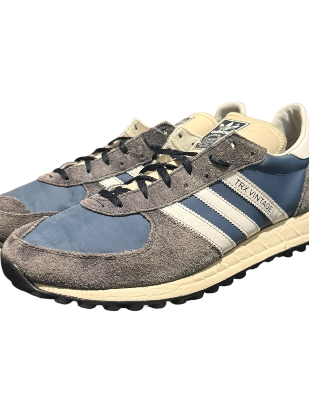Adidas Men’s TRX Vintage Bleached Crew Navy Sneakers Size 11.5